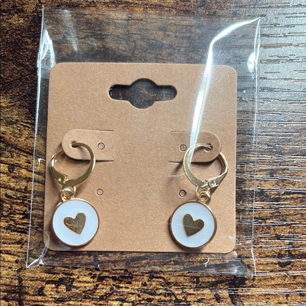 Gold Heart Earrings